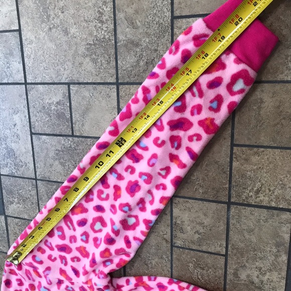 Target Pajamas Pink Target Leopard Print Footed Onesie Pajamas